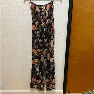 Lascana for Venus strapless jumpsuit - Floral - Navy and Pink